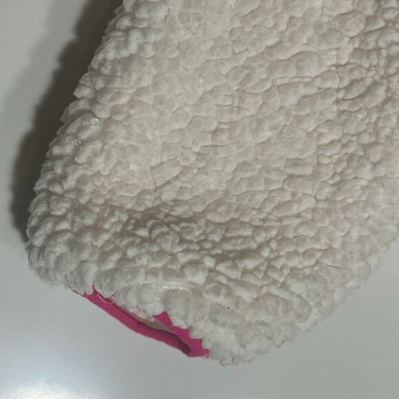 Birch & Stone SZ12 Girls Ivory Sherpa Parka Jacket Y2K Comfy Outdoor Layering Pi - Picture 5 of 10